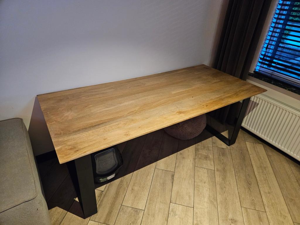 Bureau - Eetkamertafel Mango Hout, Ophalen, Rechthoekig, 200 cm of meer, 50 tot 100 cm