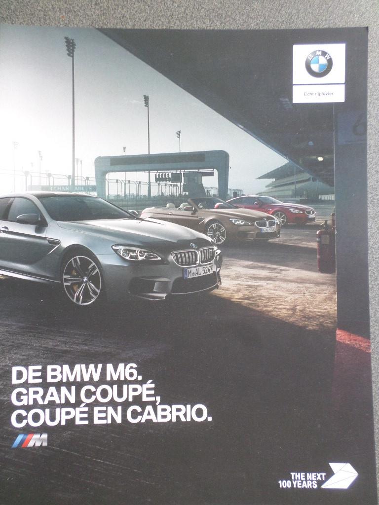 BMW M6 Coupe & Cabrio & Gran Coupe Brochure, Ophalen of Verzenden, Zo goed als nieuw, BMW