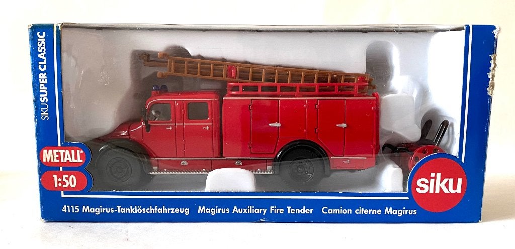 Siku 4115 Magirus Brandweer auto 1/50, Ophalen of Verzenden, Zo goed als nieuw, Bus of Vrachtwagen, SIKU