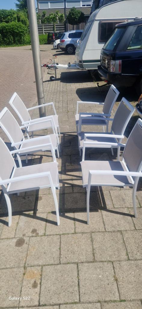 Bellagio tuinstoelen / dining stoelen - 6 stuks, Ophalen of Verzenden, Gebruikt