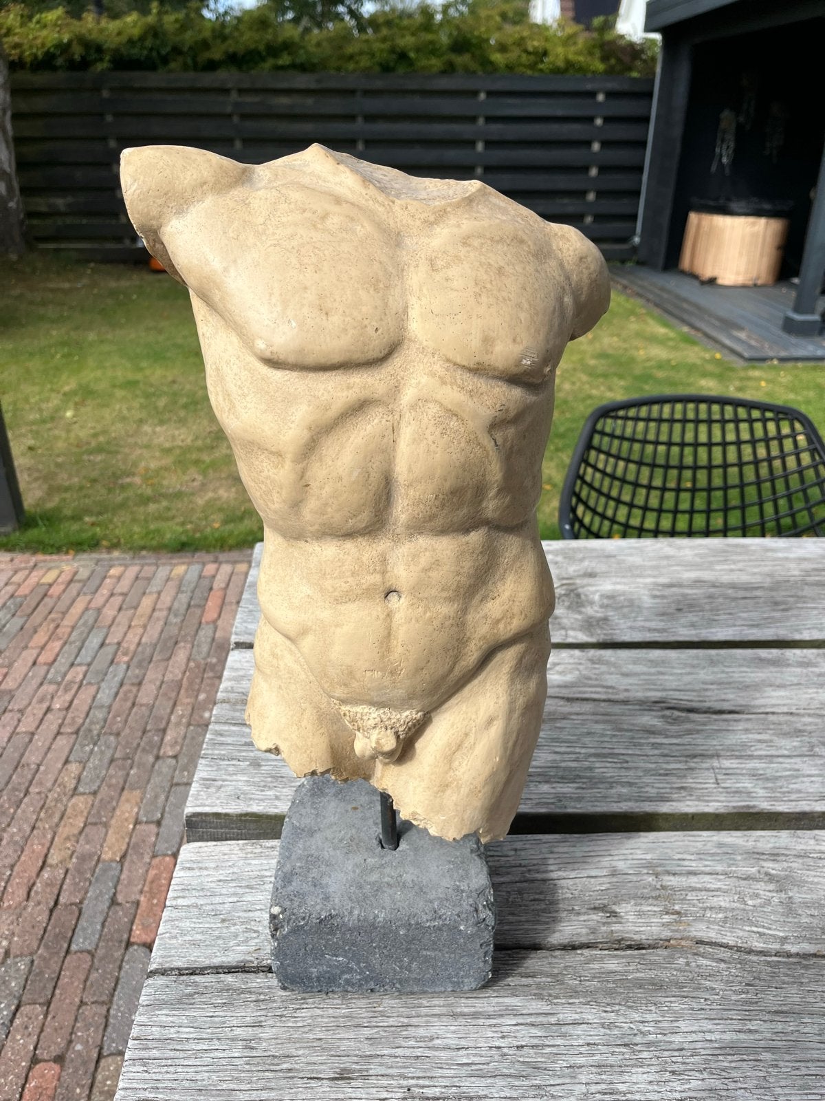 Klassieke torso sculptuur - Mannelijk lichaam, Ophalen, Handgemaakt, 20 - 50 cm, Steen of Keramiek