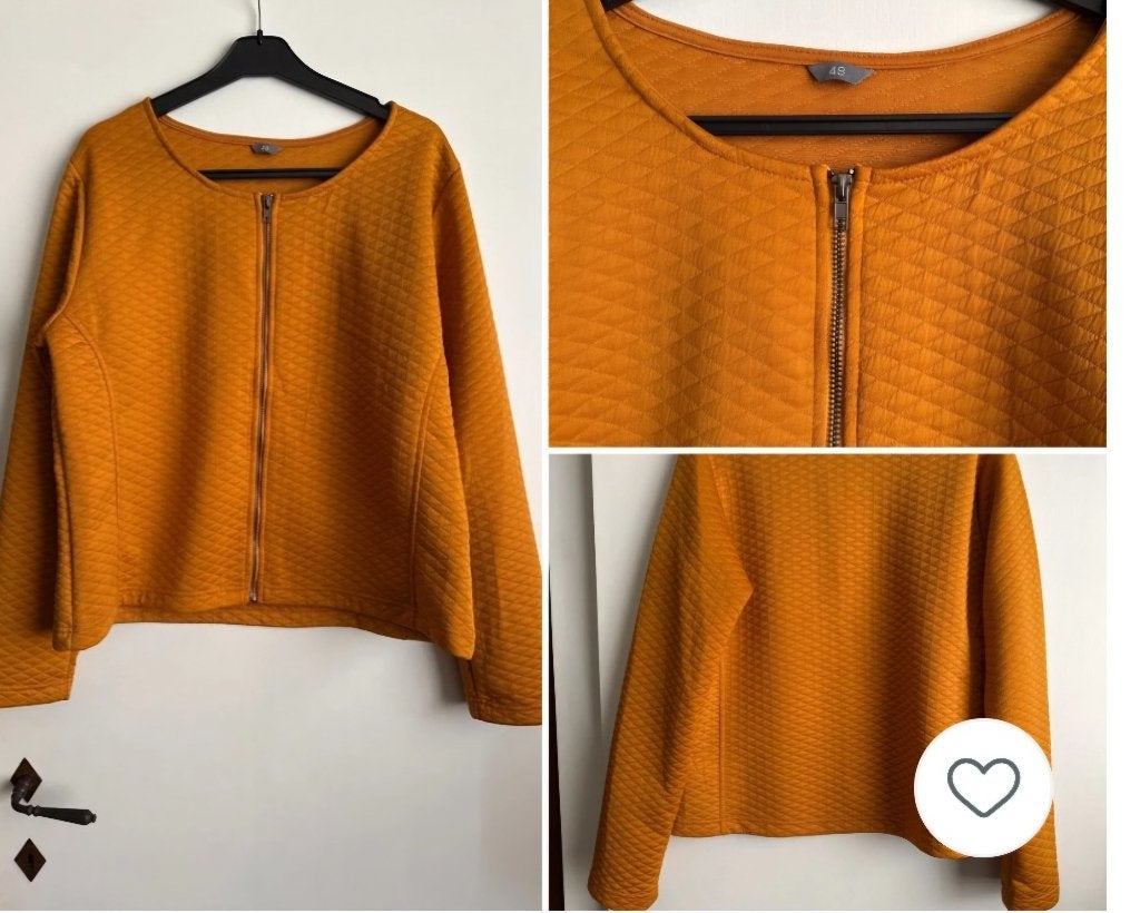Nieuw Okergele Gewatteerde Jasje Maat 48, Verzenden, Geel, Maat 46/48 (XL) of groter, Nieuw
