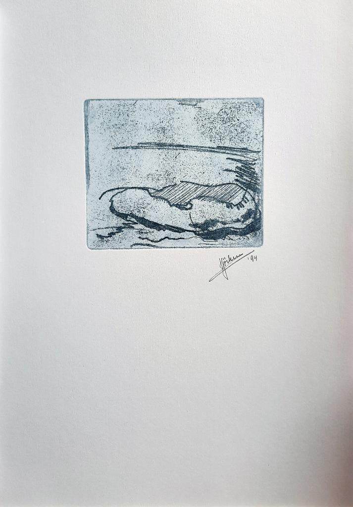 Zonder titel - Kunstenaar: Helmut Jöcken, Ophalen, Gesigneerd, 34 cm, 24 cm