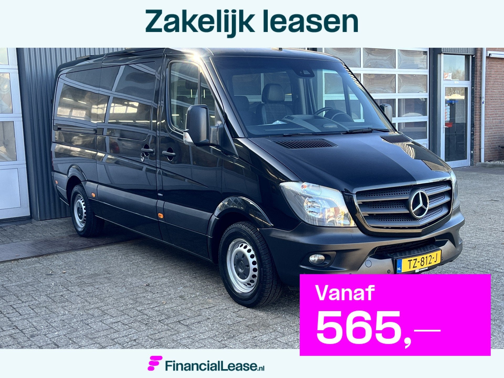 Mercedes-Benz Sprinter 316 CDI 8 Persoons Airco Cruise contr, Automaat, Gebruikt, 2000 kg, Zwart