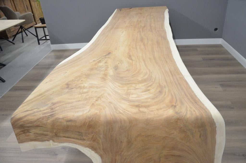 Suar Waterval tafel 325 cm, Verzenden, 50 tot 100 cm, Vijf personen of meer, Rechthoekig