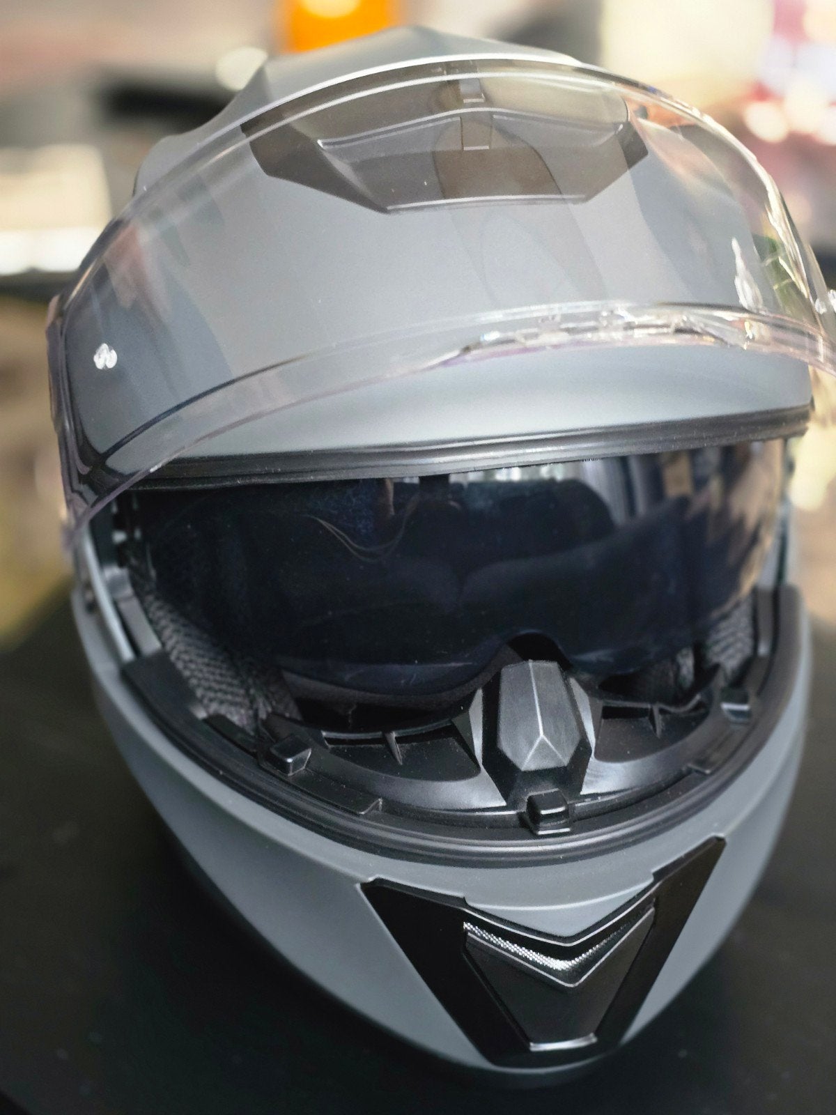 mooie motor/scooterhelm, Ophalen of Verzenden, Tweedehands, Systeemhelm, Overige merken