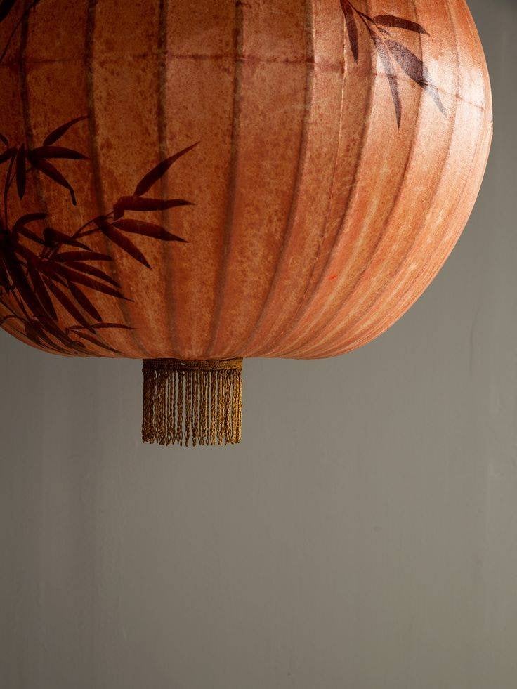 Traditional Cotton Lantern (Lantaarnlamp) HK-Living, Ophalen, Natuurlijk materiaal, E27 (groot), Zo goed als nieuw