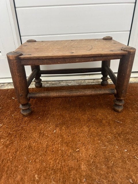 vintage voetenbankje, Huis en Inrichting, Ophalen, Minder dan 50 cm, Gebruikt, 50 tot 75 cm