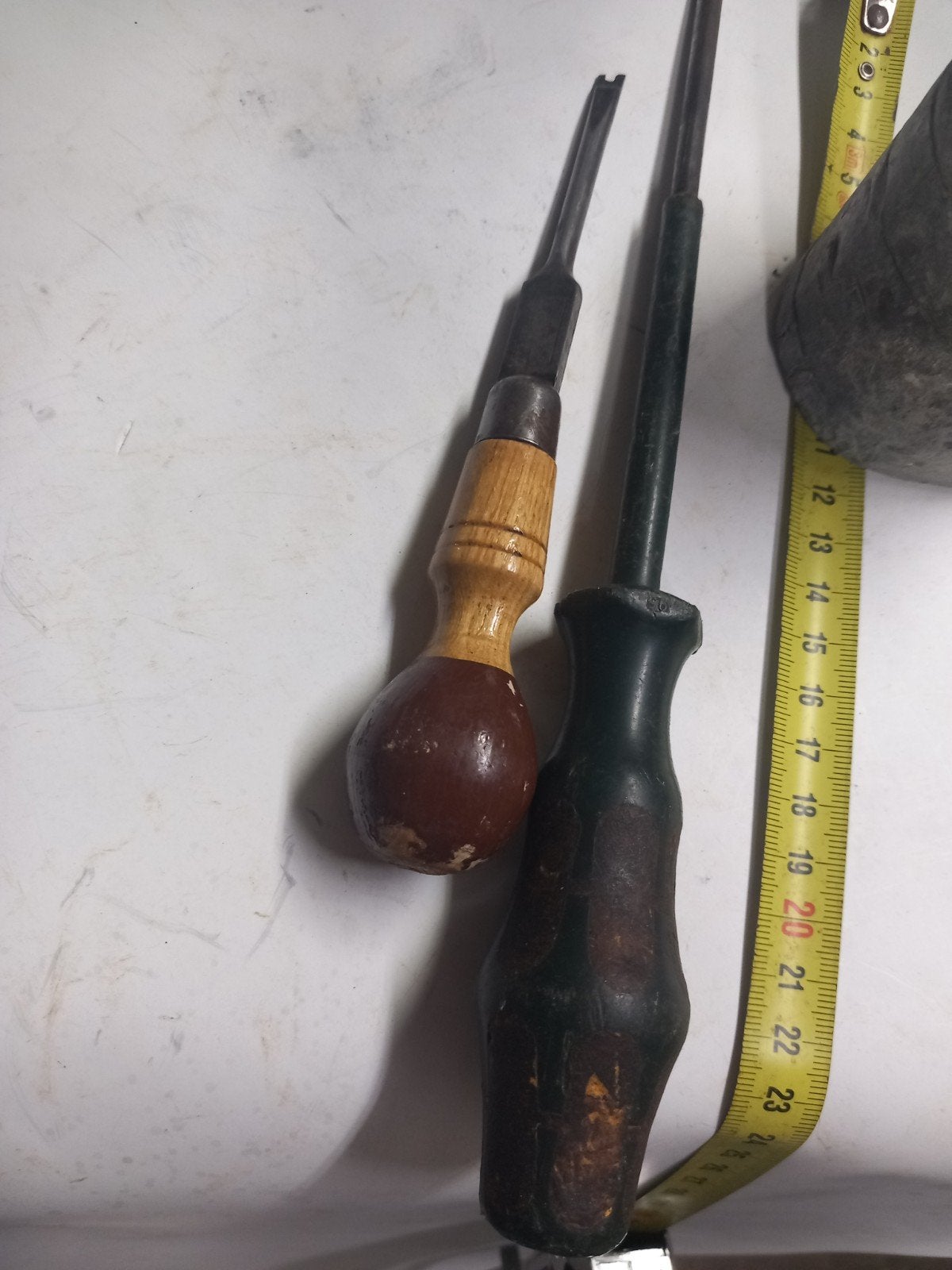 2x W. Marples schroevendraaiers met uitsparing, 18 & 25 cm, Antiek en Kunst, Antiek | Gereedschap en Instrumenten, Ophalen of Verzenden