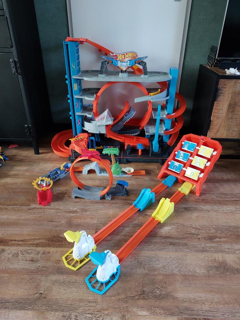 Hot Wheels city ultieme haaiaanval en meer, Ophalen, Gebruikt, Handmatig, Hot Wheels