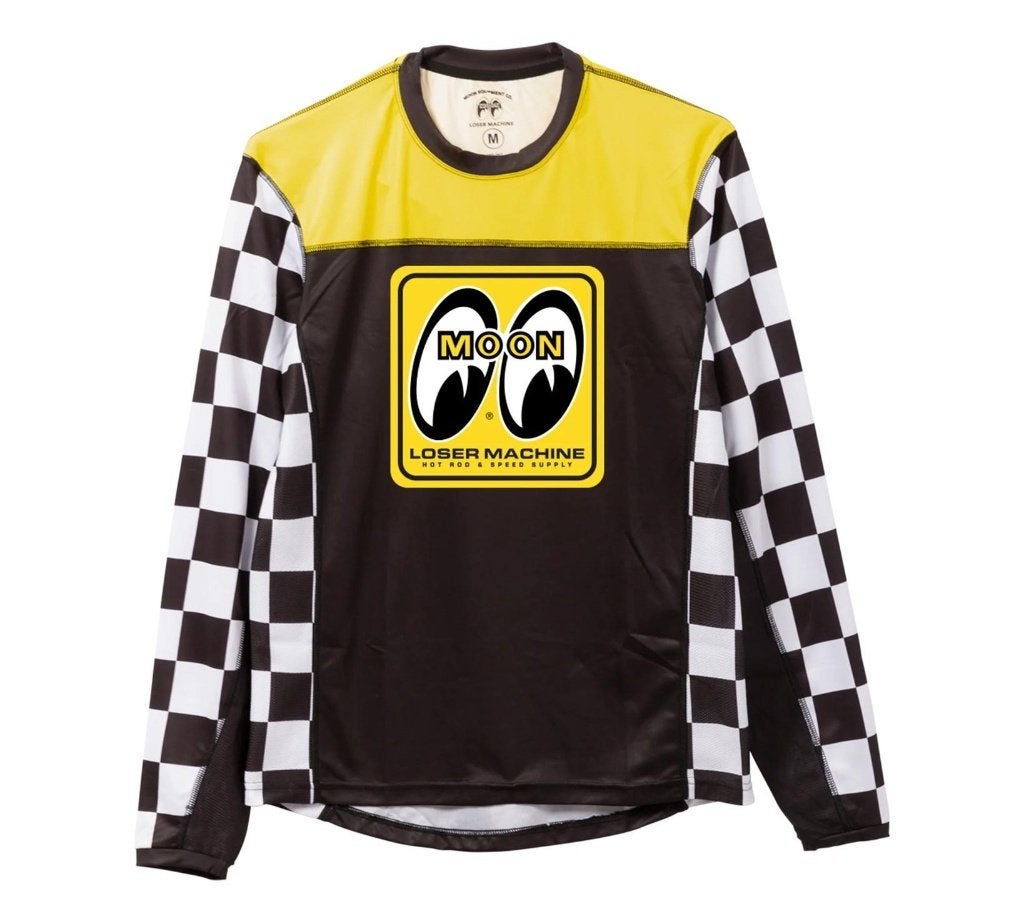LOSER MACHINE X MOONEYES YOKOHAMA JERSEY WO BACKPRINT, Info@workingclassrebel.com, Zwart, Overige typen, Nieuw