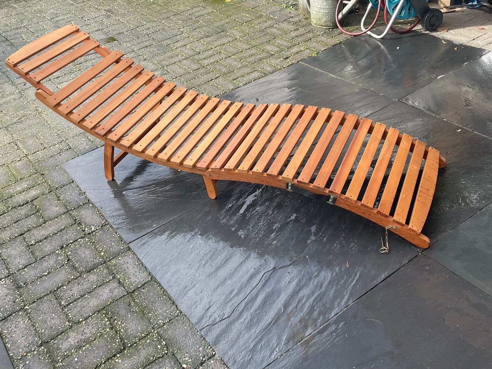 Nieuw Zonnebed met Kussen - Ongebruikt, Tuin en Terras, Ophalen, Nieuw, Hout, Verstelbaar