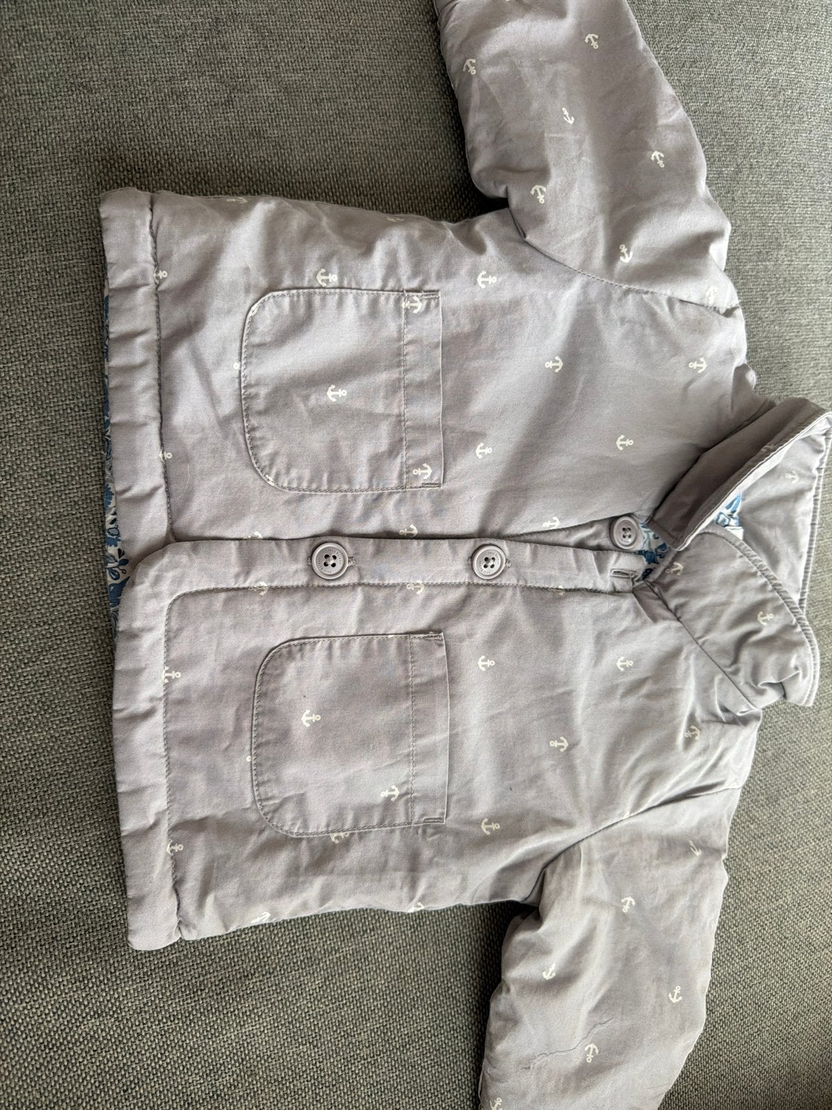 Petit Bateau jasje ankerprint 6m/68, Kinderen en Baby's, Ophalen, Zo goed als nieuw, Jongetje of Meisje