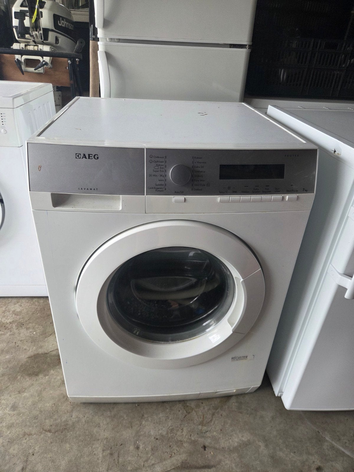 AEG Lavamat LCELEB125 Wasmachine - 7kg, Voorlader, Ophalen, Gebruikt, Voorlader, Kort programma