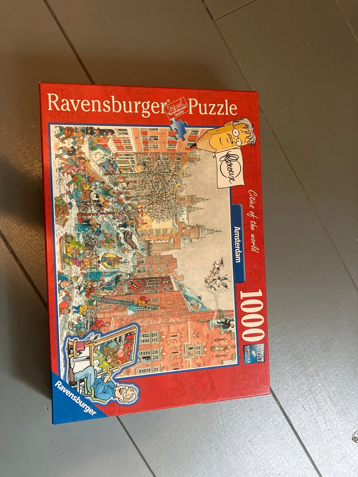Ravensburger puzzel Amsterdam 1000 stukjes, Ophalen of Verzenden, 500 t/m 1500 stukjes, Zo goed als nieuw