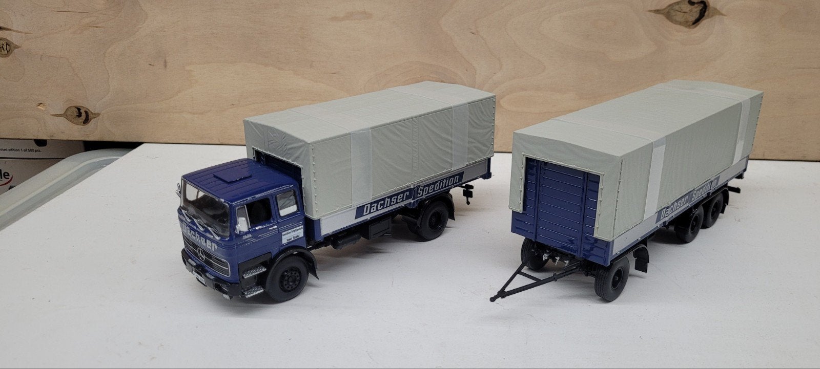 Minichamps 1969 Mercedes LP 1624 Dachser, Ophalen of Verzenden, Zo goed als nieuw, Bus of Vrachtwagen, MiniChamps