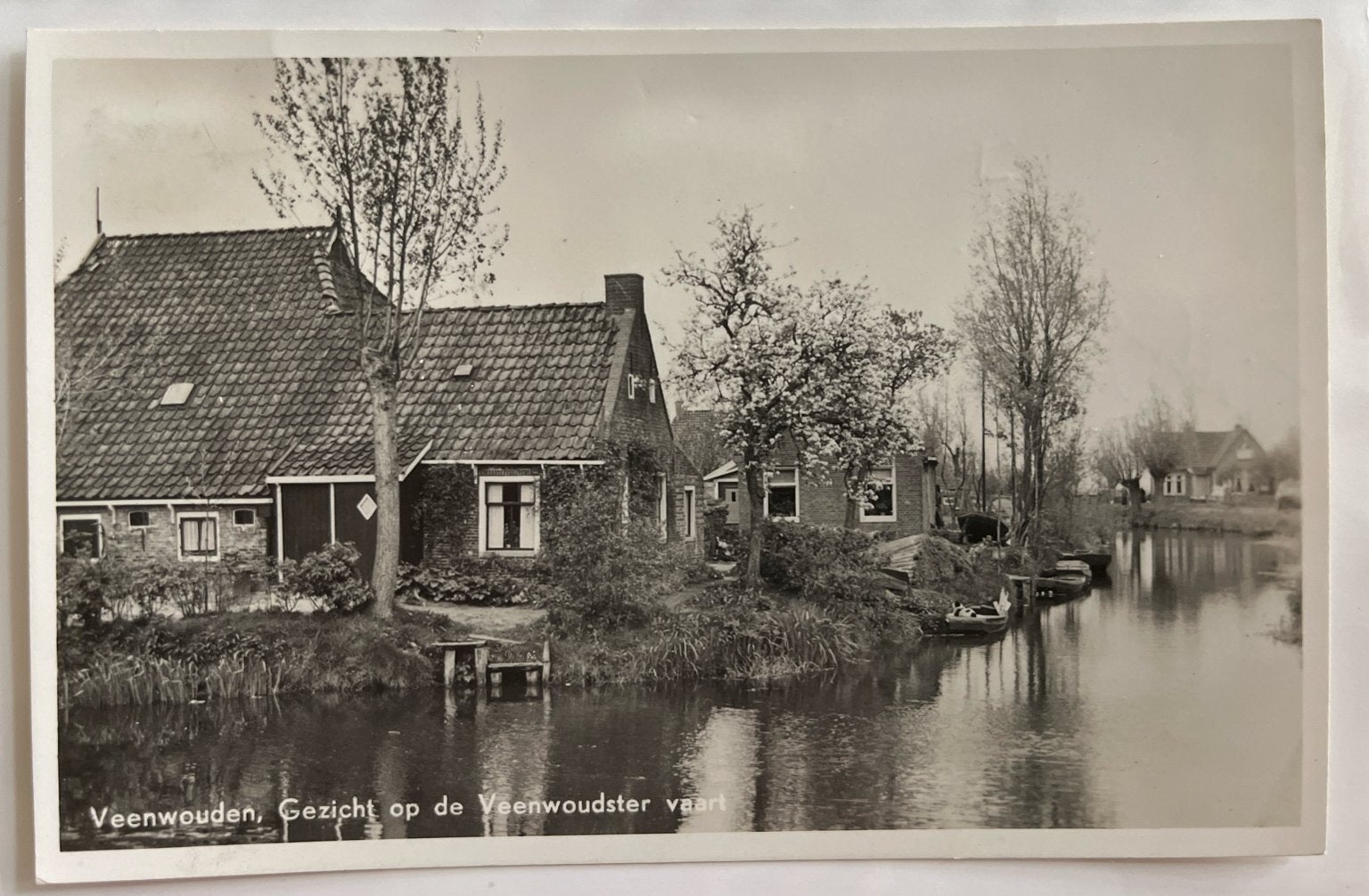 Oude Ansichtkaart Veenwouden, Gezicht op de Veenwoudster Vaa, Ophalen of Verzenden, Voor 1920, Gelopen, Friesland