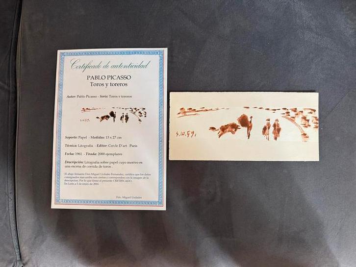 Pablo Picasso Litho - Toros y Toreros, Ophalen of Verzenden
