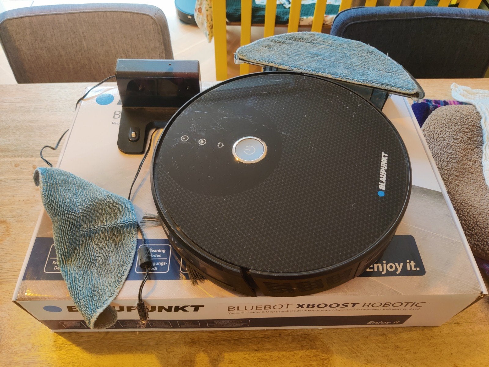 Blaupunkt Bluebot XBOOST Robotstofzuiger met dweilfunctie, Ophalen, Overige merken, Gebruikt, Robotstofzuiger