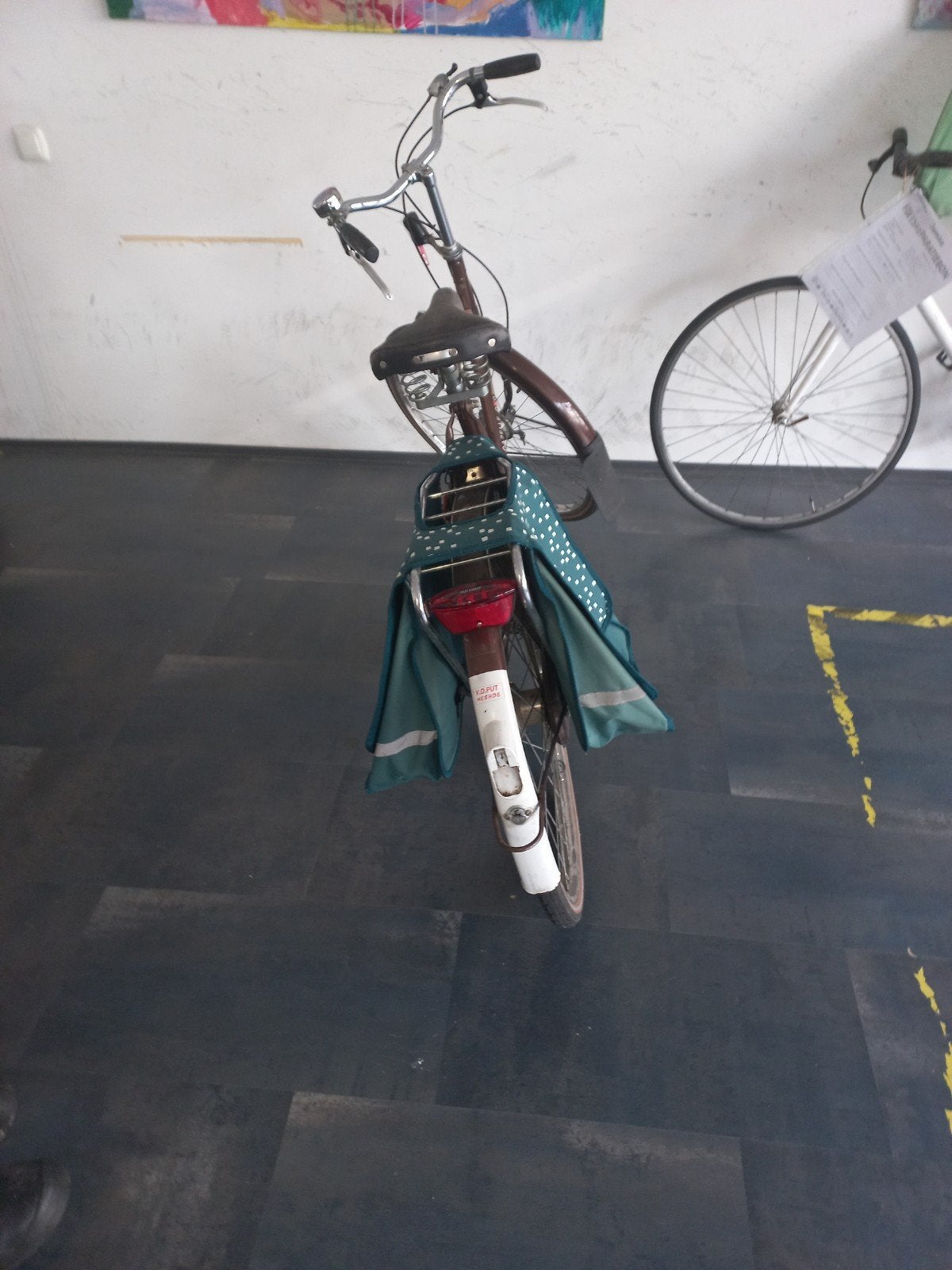 Damesfiets Gazelle in de kleur bruin., Ophalen, Gebruikt, Trommelrem, Gazelle