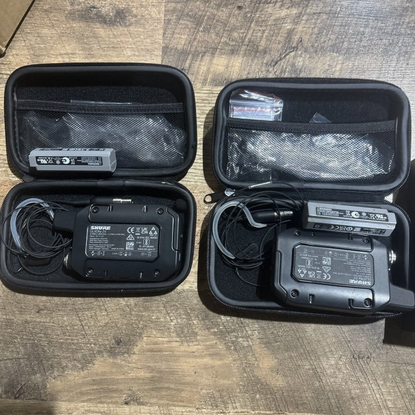 Shure GLXD4R+ en twee GLXD1+Z4-zenders en accu's, Ophalen of Verzenden, Zo goed als nieuw, Zangmicrofoon