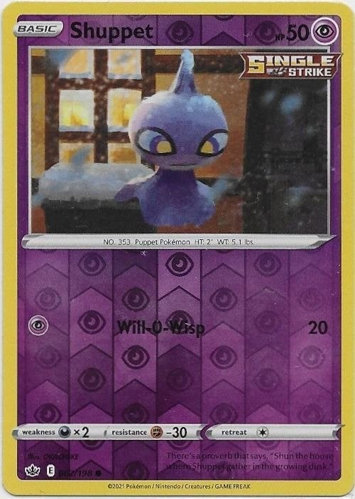 Chilling Reign,  Shuppet [reverse] 62/198, Verzenden, Nieuw, Losse kaart