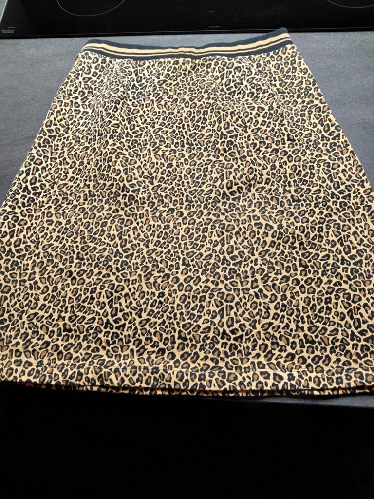 King Louie , rokje, panter , bruin,zwart,beige, M, Kleding | Dames, Rokken, Maat 38/40 (M), Overige kleuren, Ophalen of Verzenden