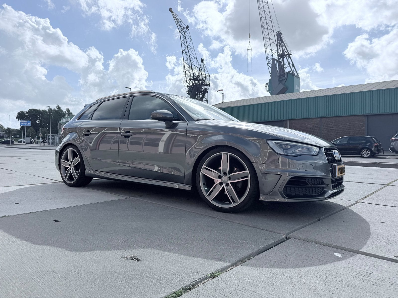 Nette en sportieve Audi A3 Sportback 1.4 3x S-line, Auto's, Dealer onderhouden, Zwart, 4 cilinders, Leder en Stof