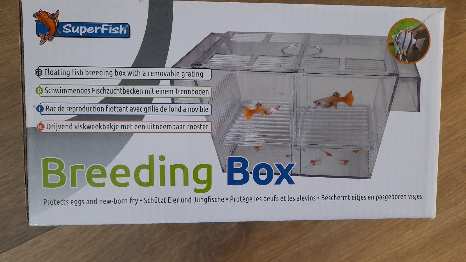 Drijvend visbakje met uitneembaar rooster, Ophalen, Plant(en), Steen of Hout