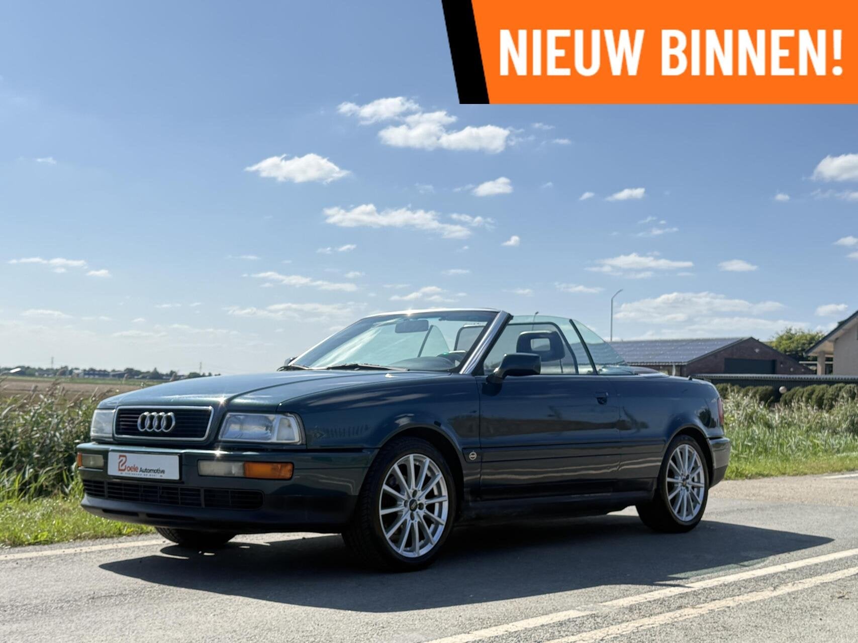 Audi 80 Cabriolet 2.6 / Nieuwe kap / 6-Cilinder / Distributi, Auto's, Audi, Voorwielaandrijving, Gebruikt, 4 stoelen, Leder en Stof