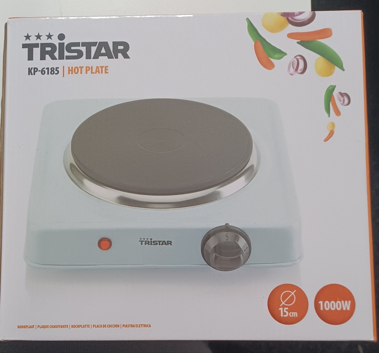 Tristar elektrische kookplaat, Nieuw, 3 kookzones of minder, Ophalen of Verzenden, Vrijstaand