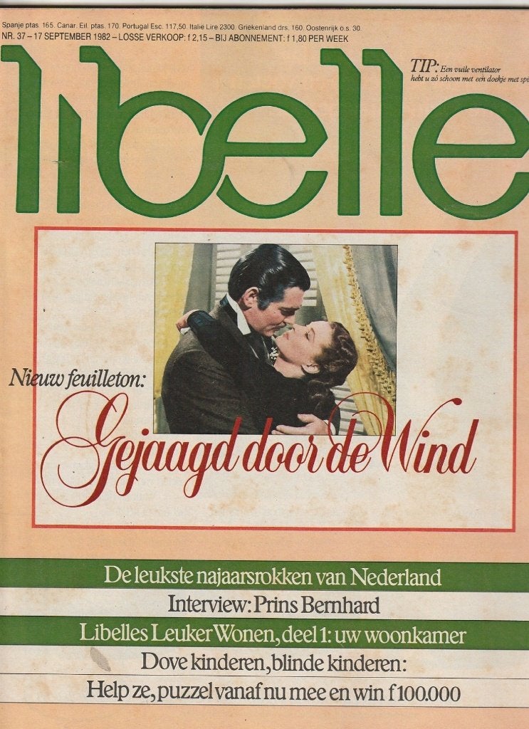 Vintage tijdschrift Libelle 1982 n.37 mode & interieurtips, Verzenden, 1980 tot heden, Nederland, Tijdschrift