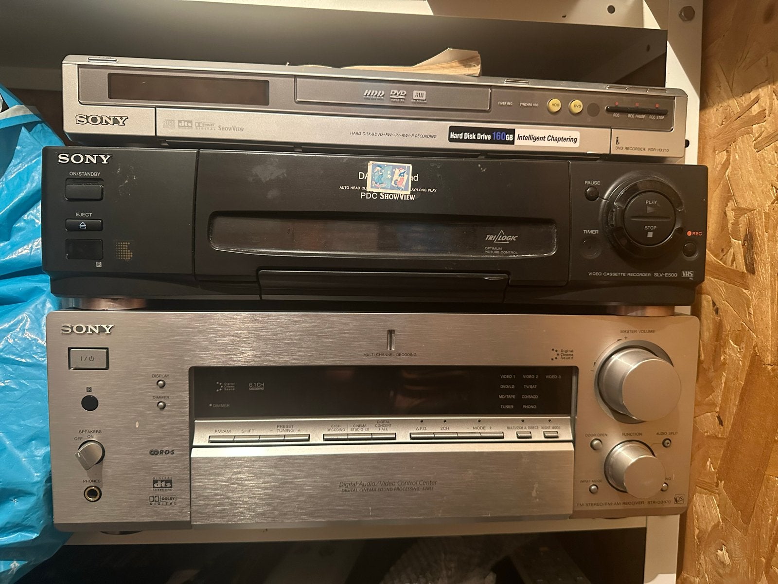 Sony DVD-speler, VCR en Harman Kardon receiver, Ophalen of Verzenden, Gebruikt, Dvd-speler, Sony