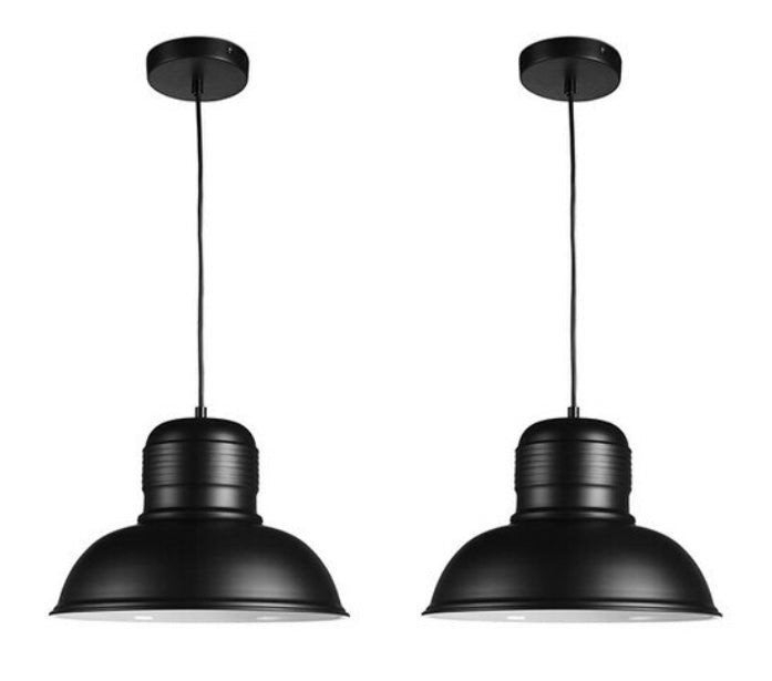 2x LIFA LIVING Hanglamp Helsinki Zwart, Modern, Industrieel, Nieuw, Metaal, E27 (groot)