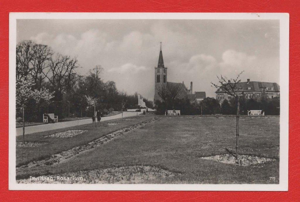 Den Haag - Rosarium (Kerk) - Ong., Ophalen of Verzenden, 1940 tot 1960, Ongelopen, Zuid-Holland
