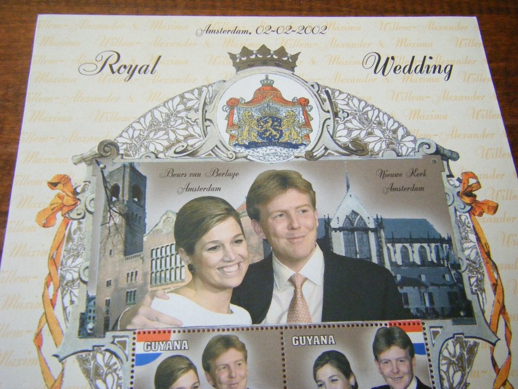 Velletje - Maxima en Willem-Alexander - Royal Wedding, Ophalen of Verzenden, Overige typen
