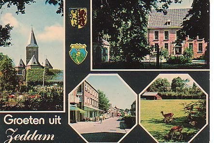 Ansichtkaart 	Zeddam	4-luik, Verzenden, 1980 tot heden, Gelopen, Gelderland