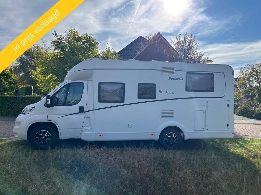 Prachtige Dethleffs Just 90, t 6812 eb camper, Chemisch toilet, Ringverwarming, Fiat, Luifel