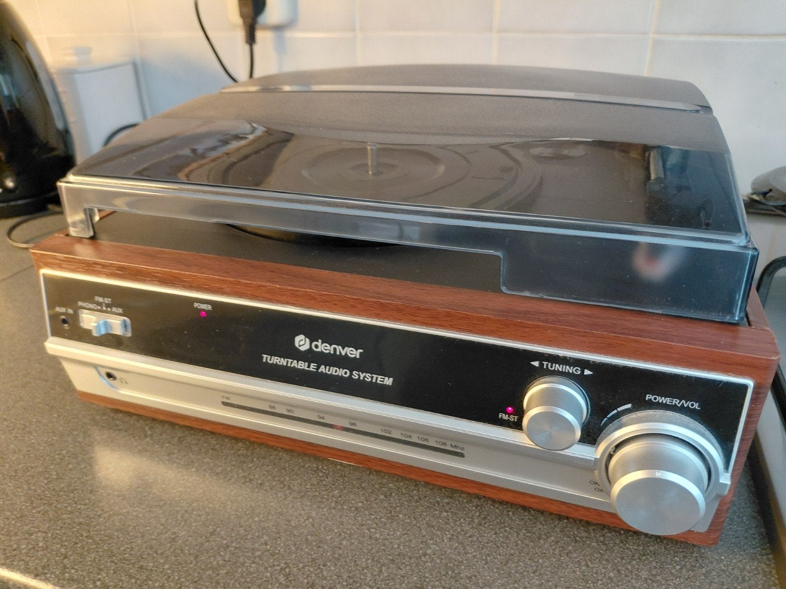 Denver Retro Platenspeler Audio Systeem - Zo goed als nieuw, Ophalen of Verzenden, Zo goed als nieuw, Overige merken
