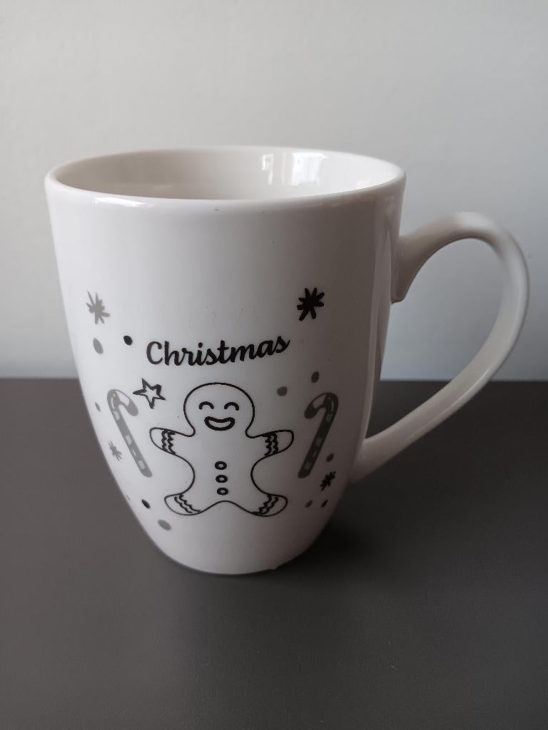 Kerst mok gingerbread man, Gebruikt, Ophalen of Verzenden, Overige stijlen, Kop(pen) en/of Schotel(s)