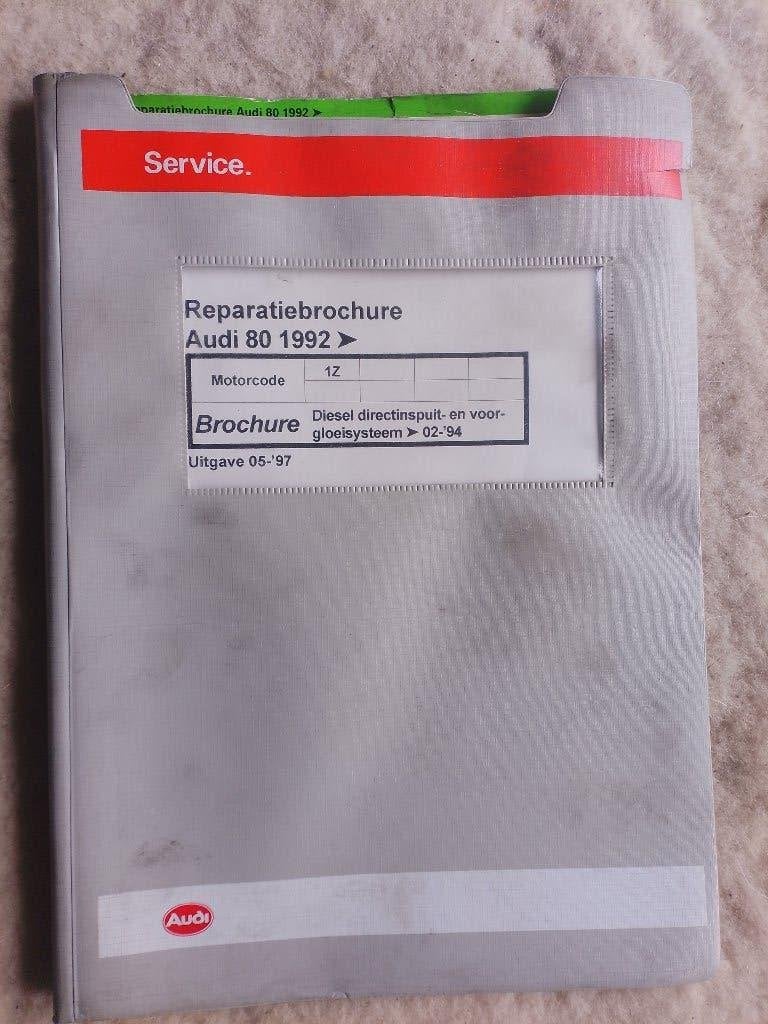 Audi 80 92-94 dealer werkplaatsboek TDi dieselinspuiting 1Z, Ophalen of Verzenden, Gelezen, Audi