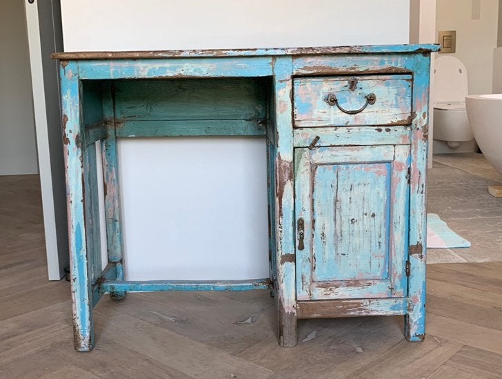 Bureau uit india, Vintage, Ophalen, Gebruikt