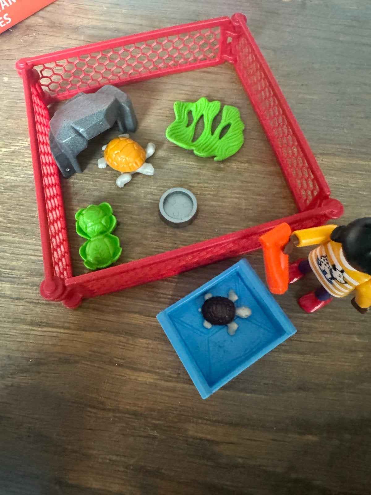 Playmobil schildpadden verblijf met figuur en accessoires, Ophalen of Verzenden, Gebruikt, Jongen of Meisje