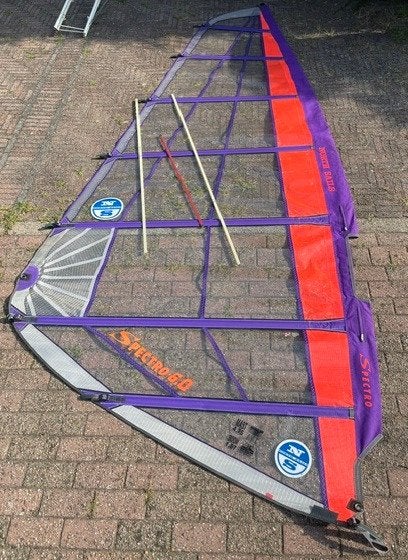 Windsurf zeil North sails spectro 6.0, Ophalen, Gebruikt, Met draagtas, 5 tot 6.5 m²