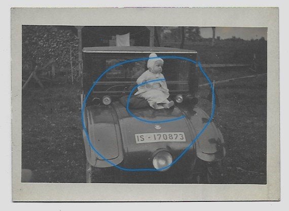 Hanomag Komissbrot baby auto foto, Verzenden, Foto, Zo goed als nieuw, Voor 1940
