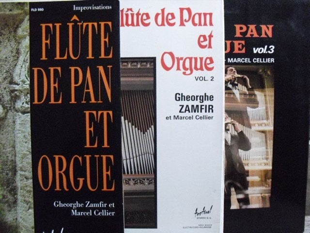 G. Zamfir - Marcel Cellier "Flute de Pan et Orgue" 3LPs set, LP, Ophalen of Verzenden, Romantiek, 12 inch