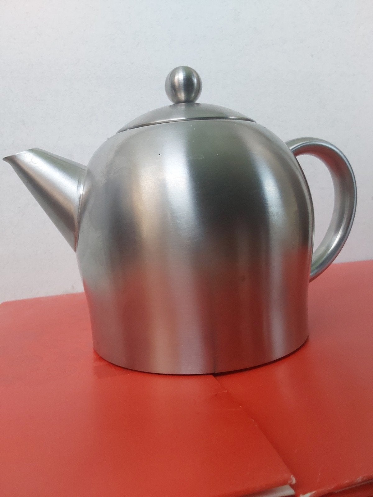 BREDEMEIJER THEEPOTJE RVS 0,5 LITER BAKKIE THEE SENCHA WITTE, Ophalen of Verzenden, Zo goed als nieuw