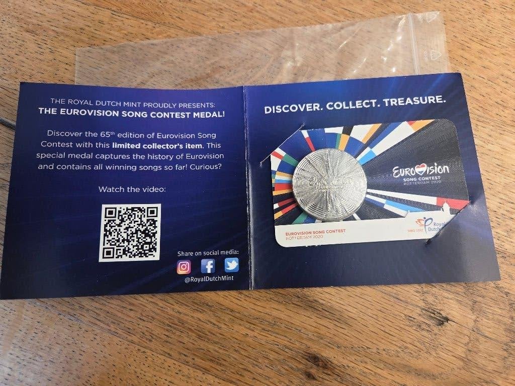 Coincard Songfestival 2020, Postzegels en Munten, Ophalen of Verzenden, Koningin Beatrix, Euro's, Losse munt