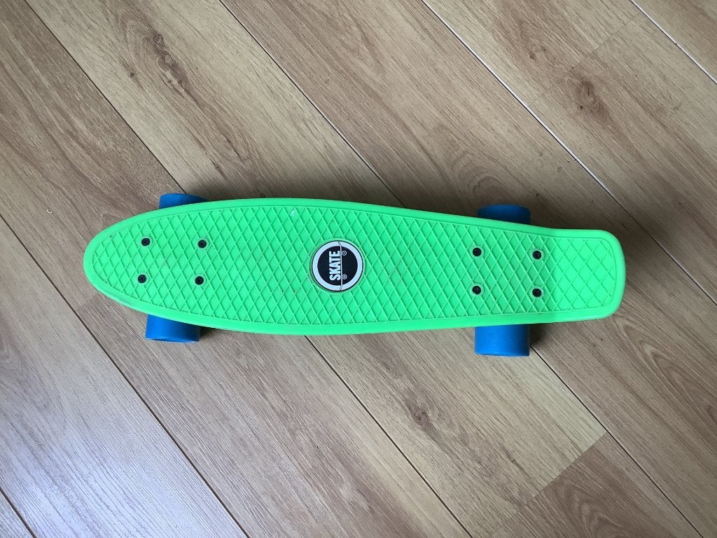 Skateboard groen pennyboard playfun kortste keer leren, Ophalen of Verzenden, Gebruikt, Skateboard
