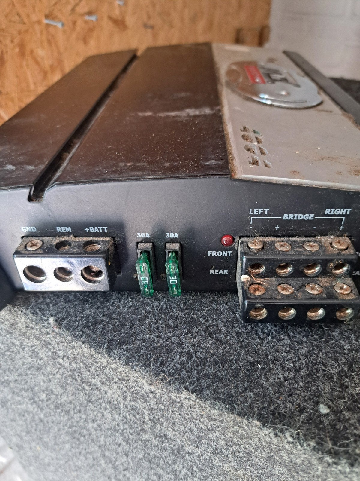 MTX Audio Thunder 5300 Subwoofer met versterker, 120 watt of meer, Ophalen, Overige merken, Gebruikt
